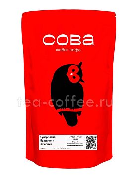 Кофе Owl в зернах Супербленд Бразилии и Эфиопии Wintertime 1 кг