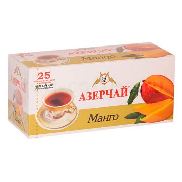 Чай Азерчай Манго черный в пакетиках 25 шт