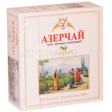 Чай Азерчай Черный с чабрецом в пакетиках 100 шт