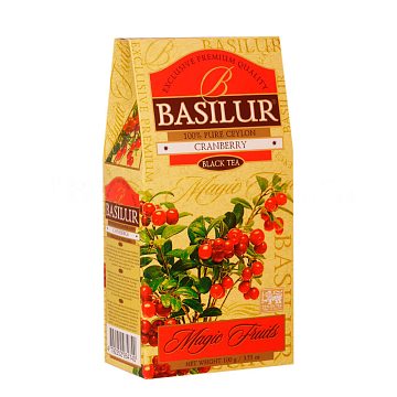 Чай Basilur Волшебные Фрукты Клюква черный 100 гр