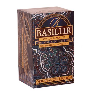 Чай Basilur Восточная Волшебные Ночи черный в пакетиках 20 шт