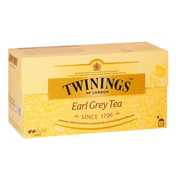Чай Twinings Earl Grey черынй в пакетиках 25 шт