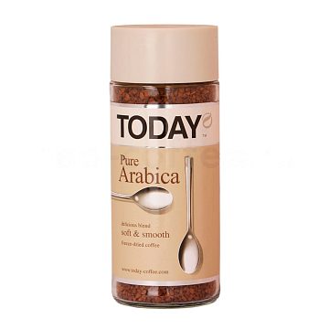 Кофе Today растворимый Pure Arabica 95 гр (ст.б.)
