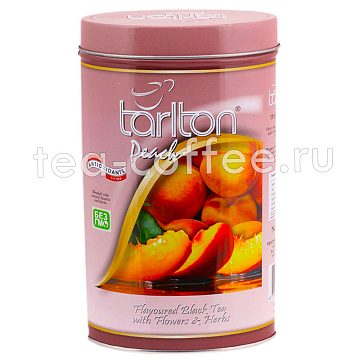 Чай Tarlton Персик черный 100 гр ж.б.