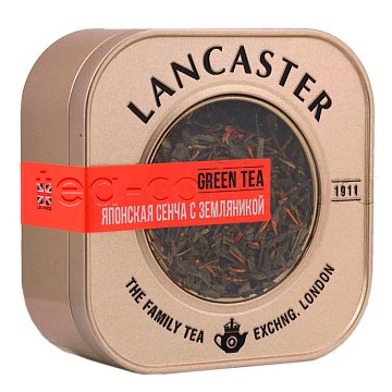 Чай Lancaster Японская Сенча с Земляникой зеленый 75 гр ж.б.