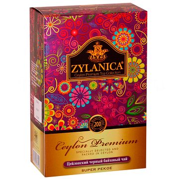 Чай Zylanica Ceylon Premium Super Pekoe черный 200 гр