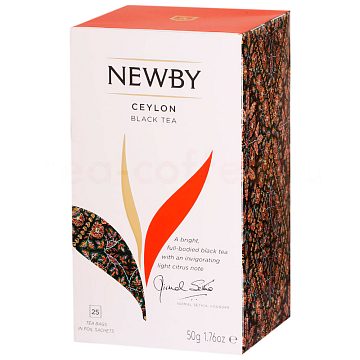 Чай Newby Ceylon черный в пакетиках 25 шт