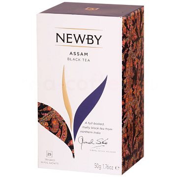 Чай Newby Assam черный в пакетиках 25 шт