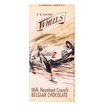 Шоколад Belgian Classic Wheels молочный шоколад с дробленым фундуком 100 гр