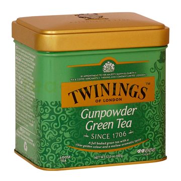 Чай Twinings Ганпаудер зеленый 100 гр ж.б.