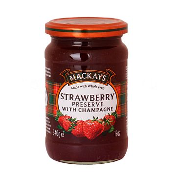 Джем Mackays из клубники с шампанским 340 гр