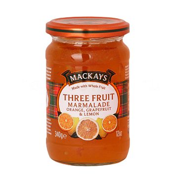 Джем Mackays из трех фруктов 340 гр