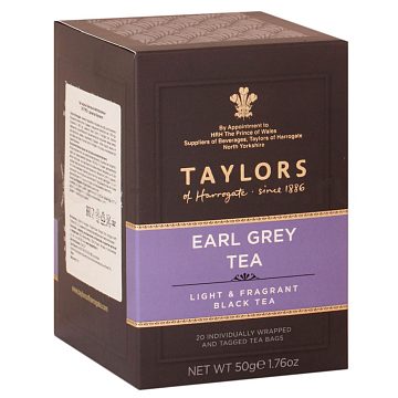 Чай Taylors of Harrogate Эрл Грей черный в пакетиках 20 шт