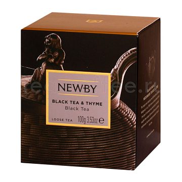 Чай Newby Black Tea & Thyme черный с чабрецом 100 гр