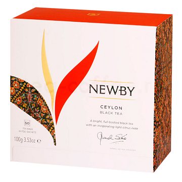Чай Newby Ceylon черный в пакетиках 50 шт