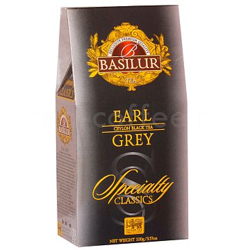 Чай Basilur Избранная классика Earl Grey черный байховый 100 гр