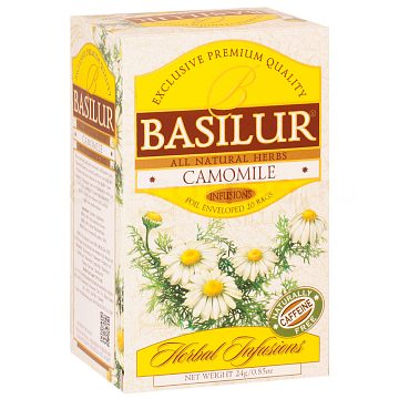 Чай Basilur Ромашка травяной в пакетиках 20 шт