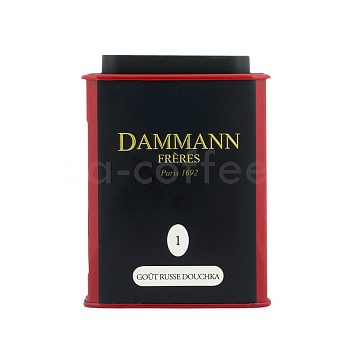 Чай Dammann Русский вкус Душка черный 100 гр в ж.б.