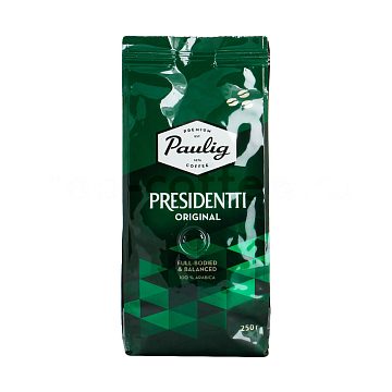 Кофе Paulig Presidentti Original в зёрнах 250 гр