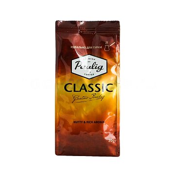 Кофе Paulig Classic молотый 200 гр для турки