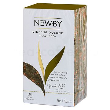 Чай Newby Ginseng Oolong женьшеневый улун в пакетиках 25 шт
