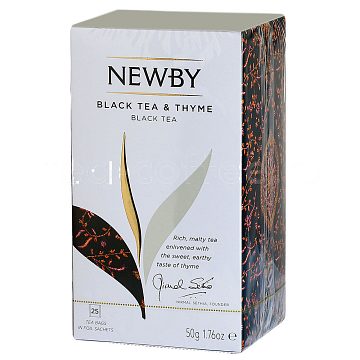 Чай Newby Черный чай с Чабрецом в пакетиках 25 шт