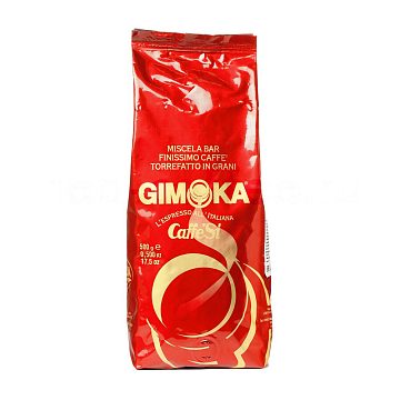 Кофе Gimoka в зернах Miscela Bar Rosso 500 гр