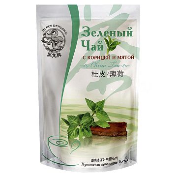 Чай Черный Дракон зеленый с корицей и мятой 100 гр