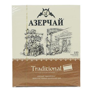 Чай Азерчай Traditional черный в пакетиках 100 шт