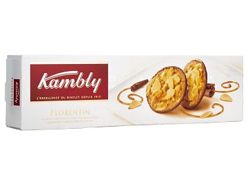 Kambly Florentin Печенье с миндалем в карамели и шоколадом 100 гр