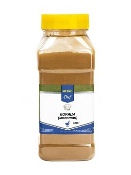 Корица Chef молотая 370 гр (пластиковая банка)