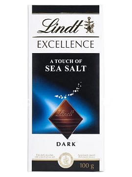Lindt Excellence Темный шоколад с морской солью, плитка 100 гр