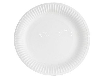 Тарелка бумажная Snack Plate белая ламинированная d230 мм (100шт)