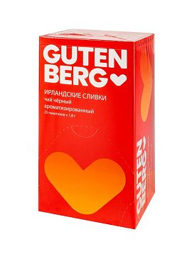 Чай Gutenberg Ирландские Сливки в пакетиках 25 шт х 2 гр