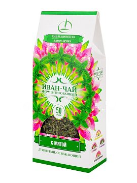 Северный чай Иван-Чай листовой ферментированный с мятой 50 гр