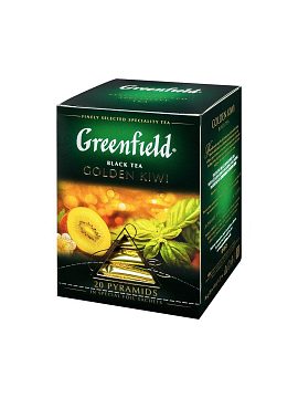 Чай Greenfield Golden Kiwi черный в пирамидках 20 шт