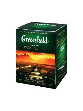 Чай Greenfield Rich Ceylon черный в пирамидках 20 шт