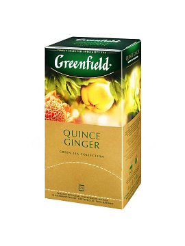 Чай Greenfield Quince Ginger зеленый байховый в пакетиках 25 шт