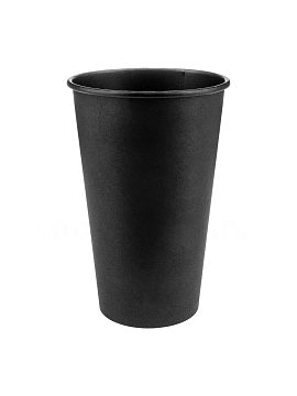 Стакан Формация однослойный, Total Black 400 мл (50 шт) черный