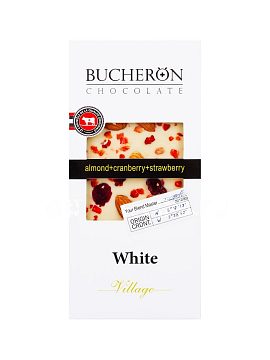 Шоколад Bucheron белый 100 гр (миндаль, клюква, клубника)