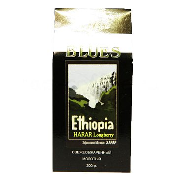 Кофе Блюз молотый Ethiopia Harar 200 гр