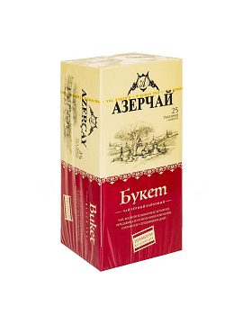 Чай Азерчай Букет Premium Collection черный в пакетиках 25 шт