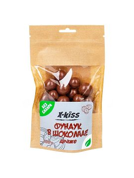 X-Kiss Фундук в молочном шоколаде без сахара 100 гр