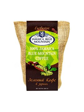 Кофе Jamaica Bue Mountain в зернах зеленый 300 гр