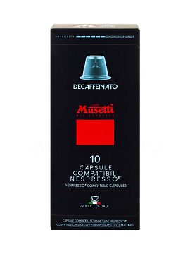 Кофе Musetti в капсулах Decaffeinated (для формата NESPRESSO)