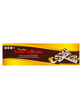 Нуга Duque Almendro Шоколадный Туррон с фундуком и изюмом 100 гр