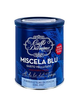 Кофе Diemme молотый Miscela Blue Moka Gusto Vellutato 250 гр ж/б