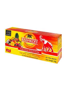 Чай Bashkoff Tropicana Pasion Aroma Edition черный в пакетиках 25 шт