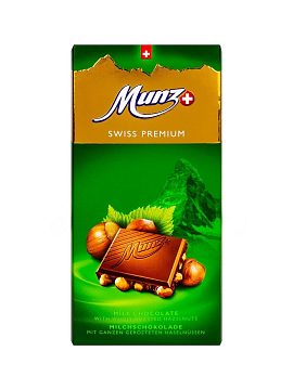 Munz Молочный шоколад с обжаренным фундуком 100 гр