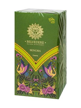 Чай Belvedere зеленая Сенча в пакетиках 25 шт